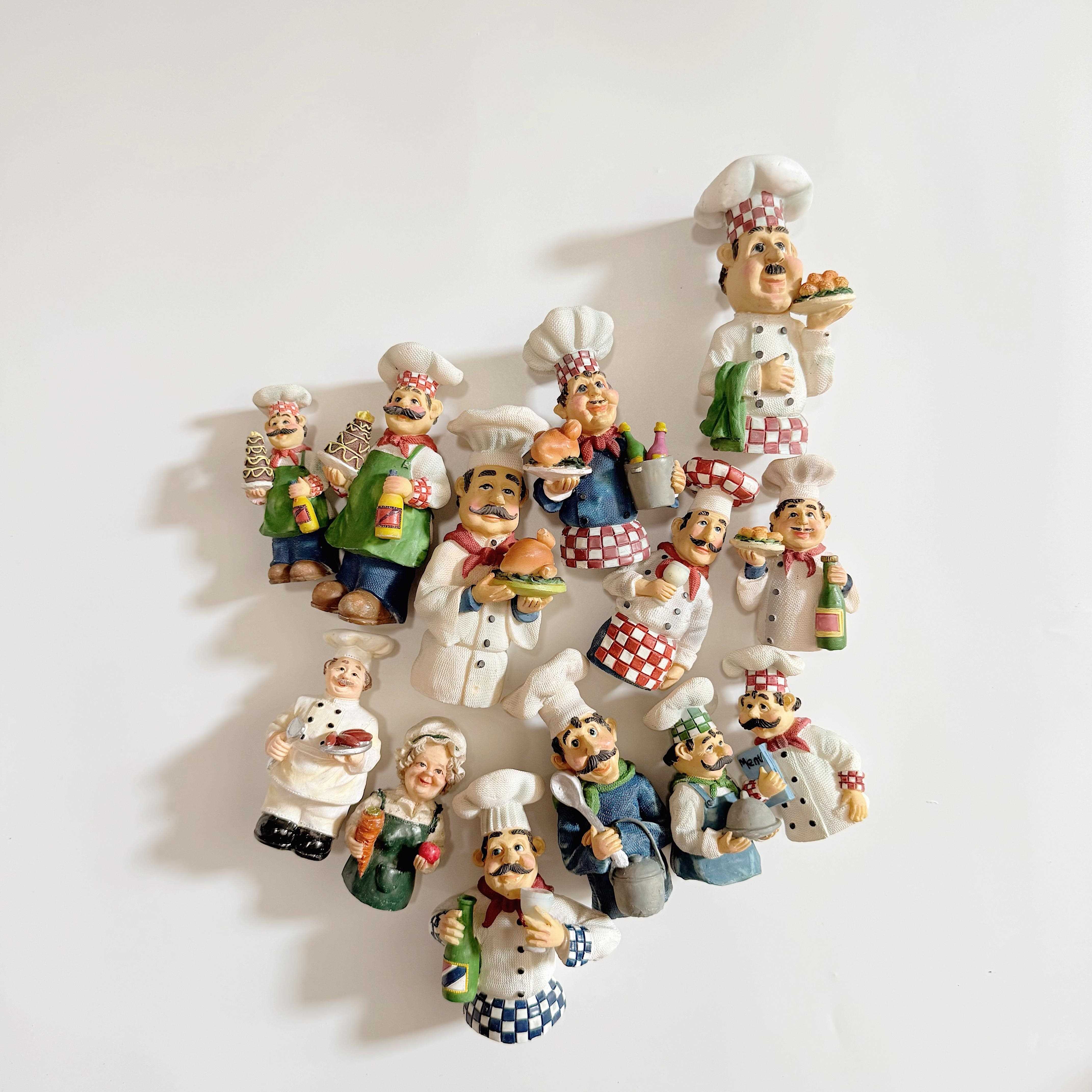 工厂样品厨师 树脂配件 酒店面包店汉堡店餐厅 人物 装饰品摆件