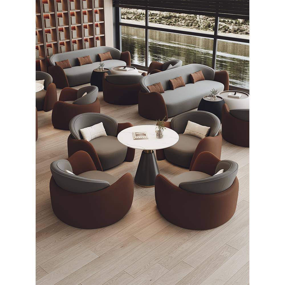 商务接待沙发酒店销售办公室大堂照相馆办公室美容院休息区洽谈桌