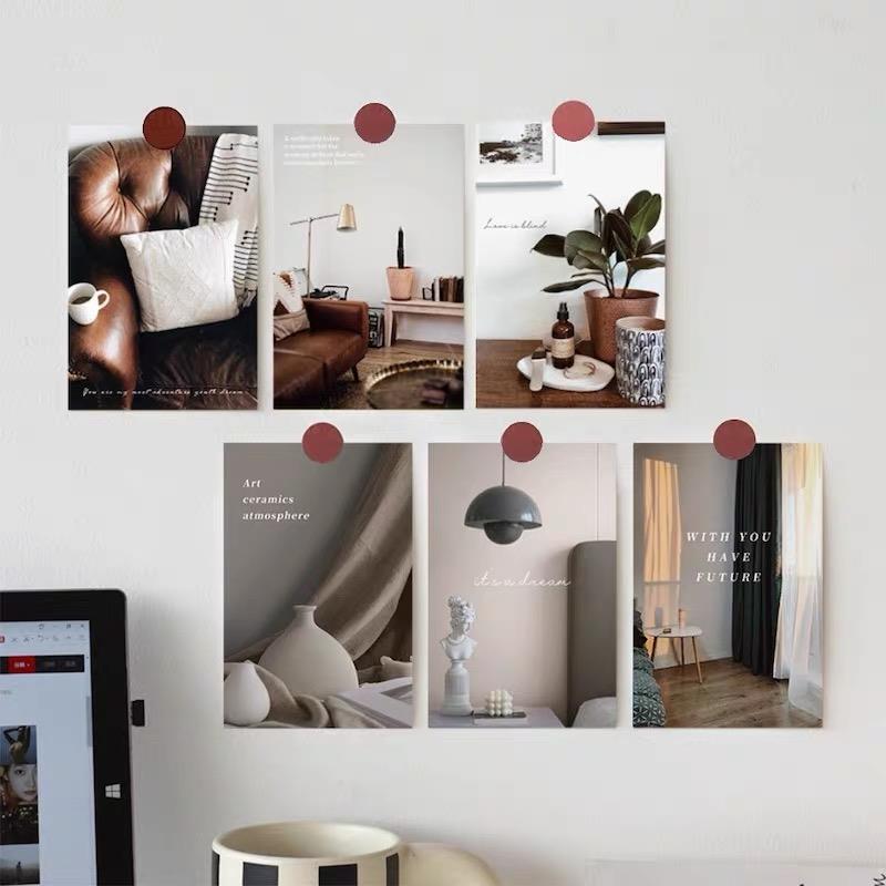 ins简约文艺墙贴卡片海报咖啡店衣服店房间墙上装饰背景布置照片