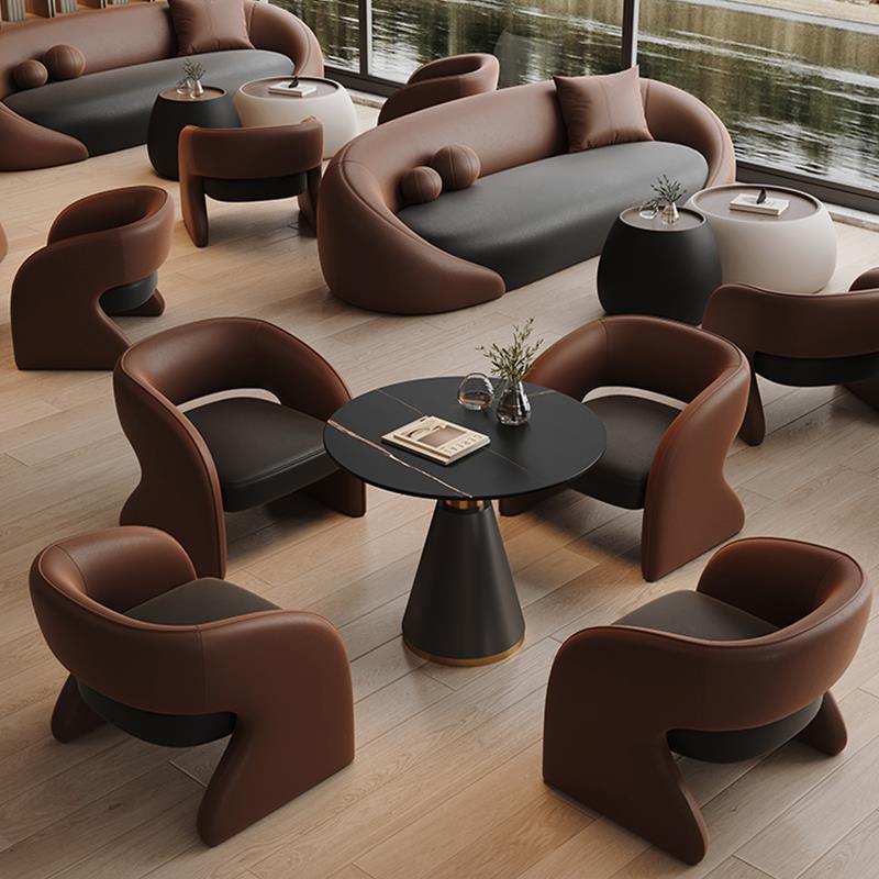 商务接待沙发单椅酒店样品屋展示中心大堂办公室美容院休息区沙发