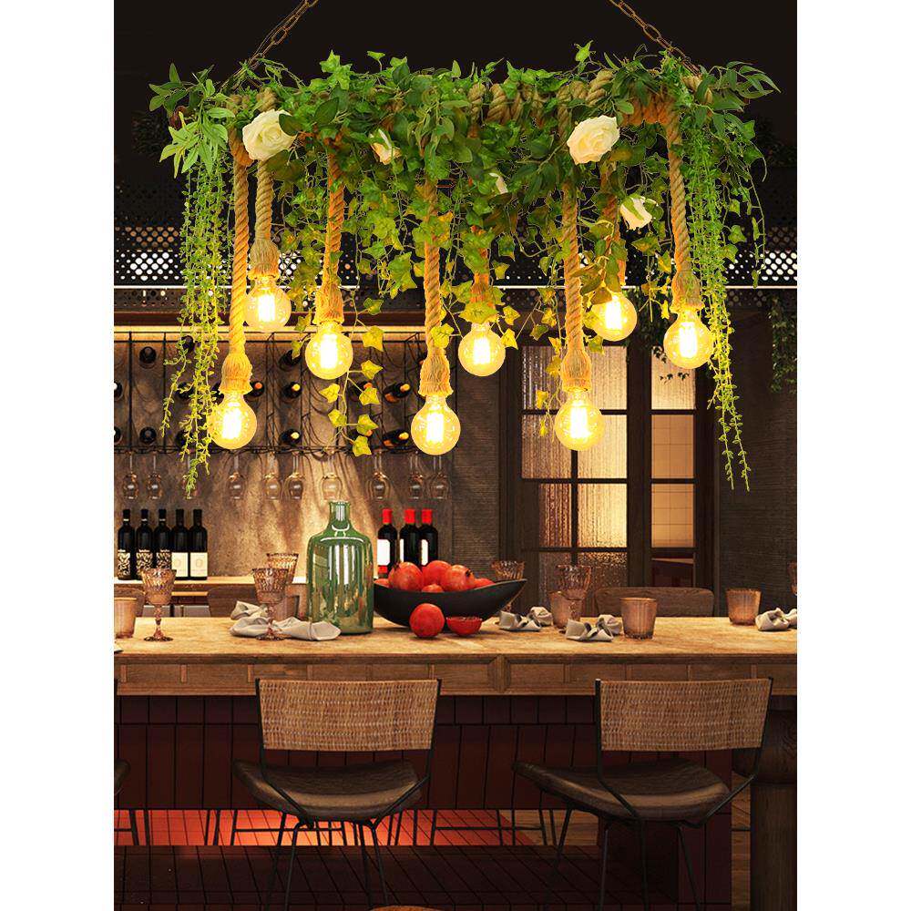 创意植物吧台吊灯餐桌酒吧清吧主题餐厅花店阳台阳光房玻璃房灯饰