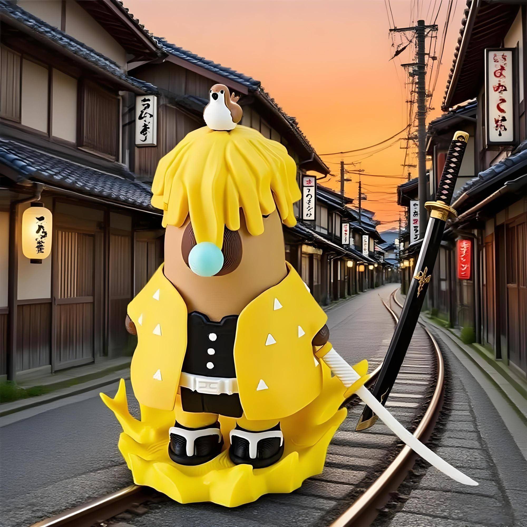 幽魂善逸系列初号机系列3d打印磁吸手办卡皮巴拉高达矮达鬼灭之刃