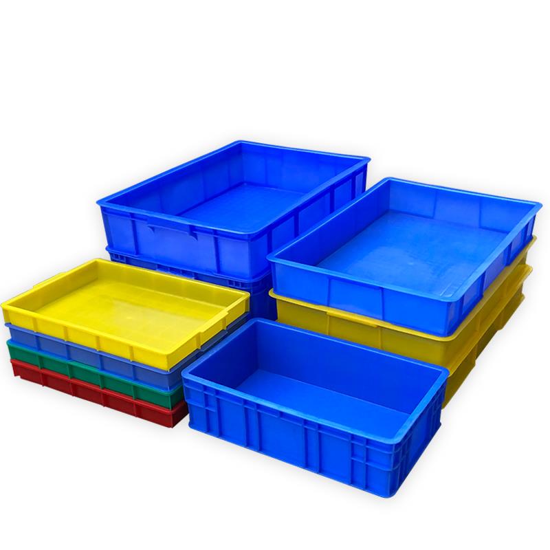 塑料方盘长方形周转箱零件盒方形食品胶盆浅盘收纳盒子托盘面包箱