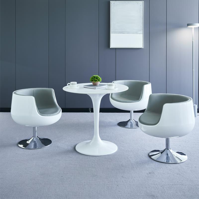洽谈椅组合圆桌现代简约会客接待店铺售楼处美容休闲创意时尚转椅
