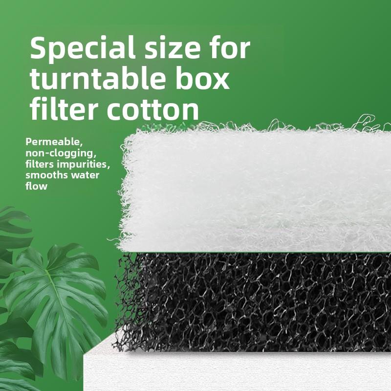 鱼缸周转箱过滤器专用过滤棉白棉生化棉黑色蓝色粪便拦截三层培菌