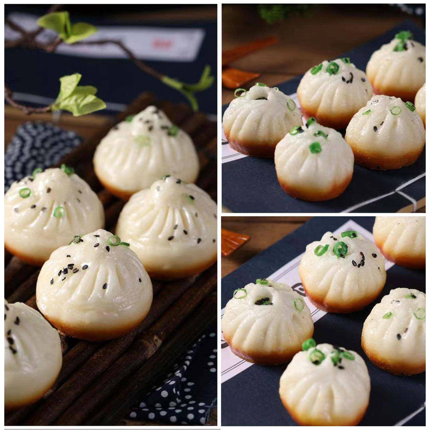 仿真食品模型煎包、生煎包样品菜酒店装饰餐厅摆件