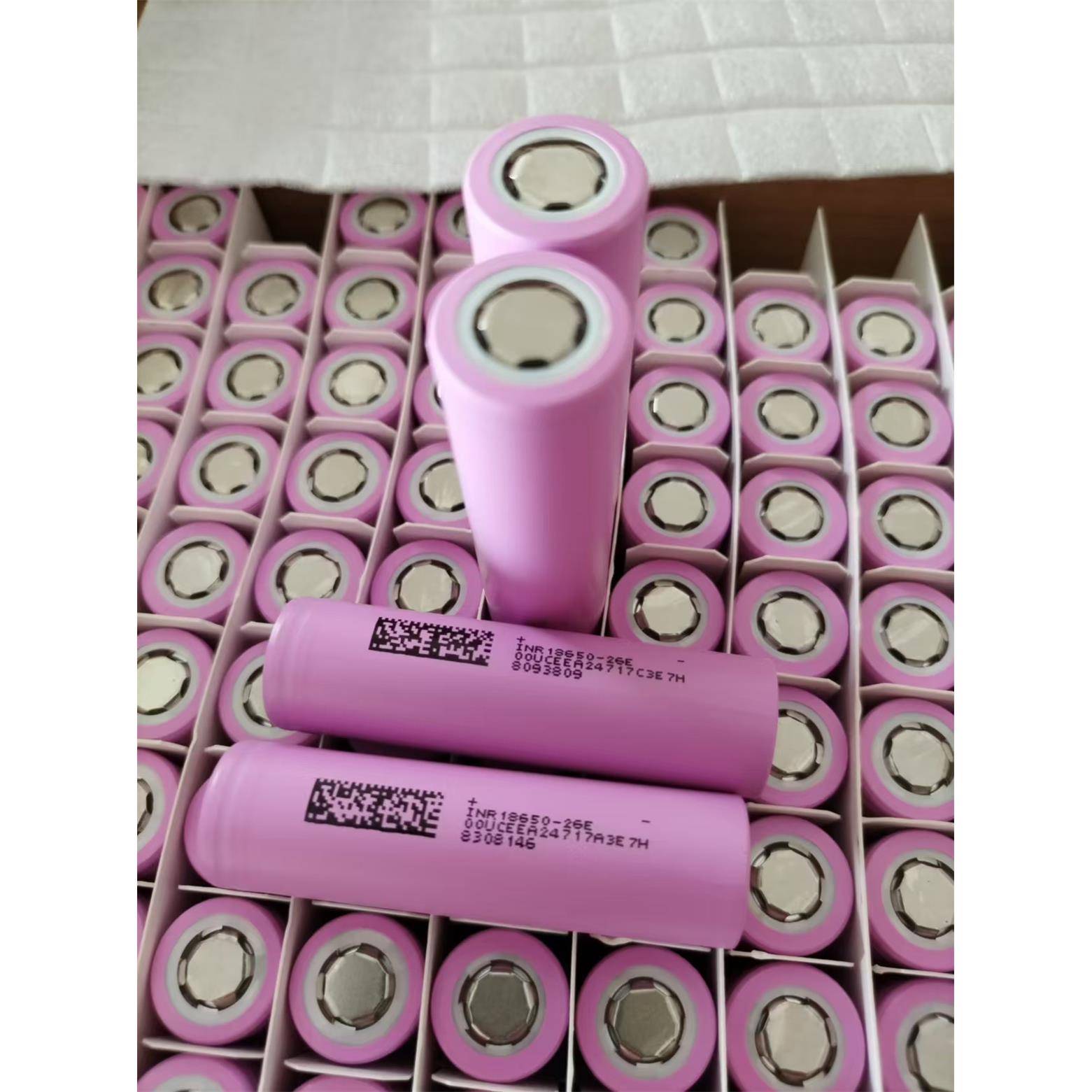 东磁26E18650锂电池2600mAh5C动力电动车三轮车电动工具代驾车