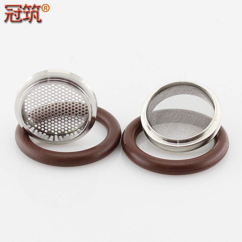 真空KF密封圈O型圈304不锈钢支架带滤网过滤KF氟胶圈KFS16 KF25 4