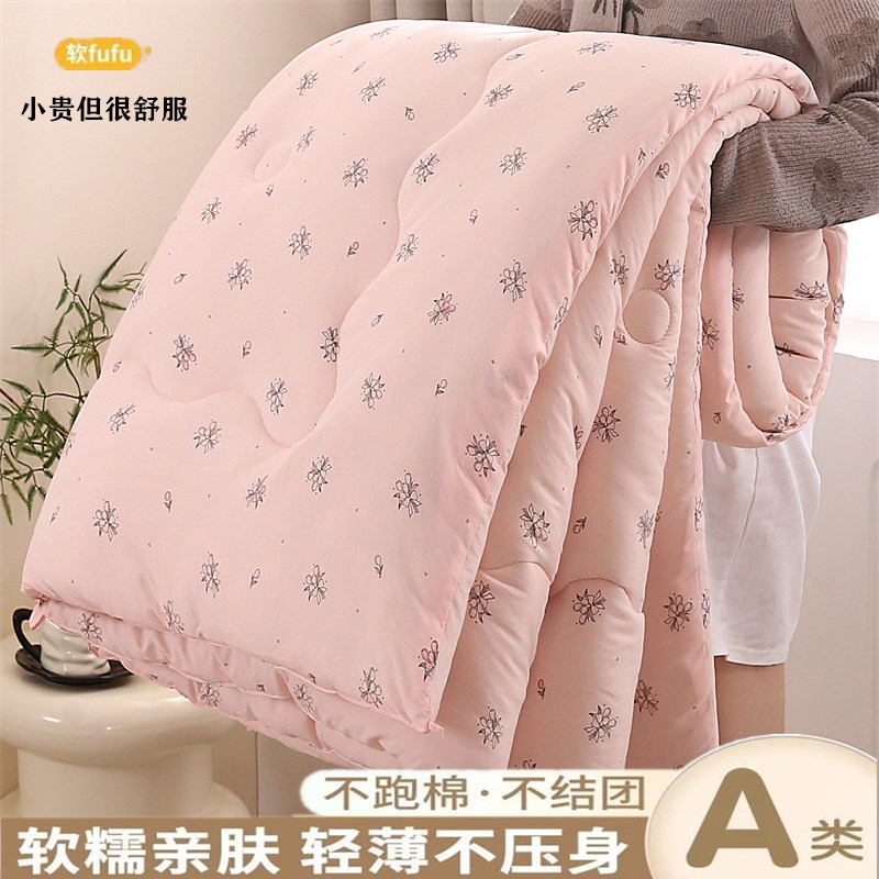 被子冬被加厚丝绵被学生宿舍春秋被单双人棉被四季保暖Z被芯空调