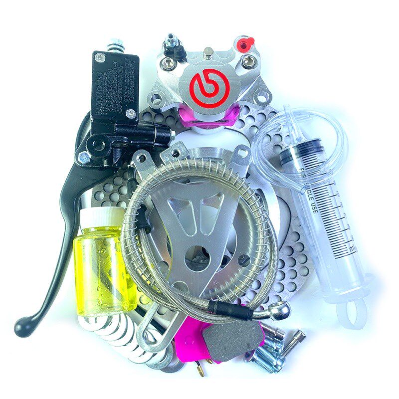 电摩鼓改碟刹小螃k蟹卡钳套餐 龟王战速电动车卡钳MBS盘碟刹飞机