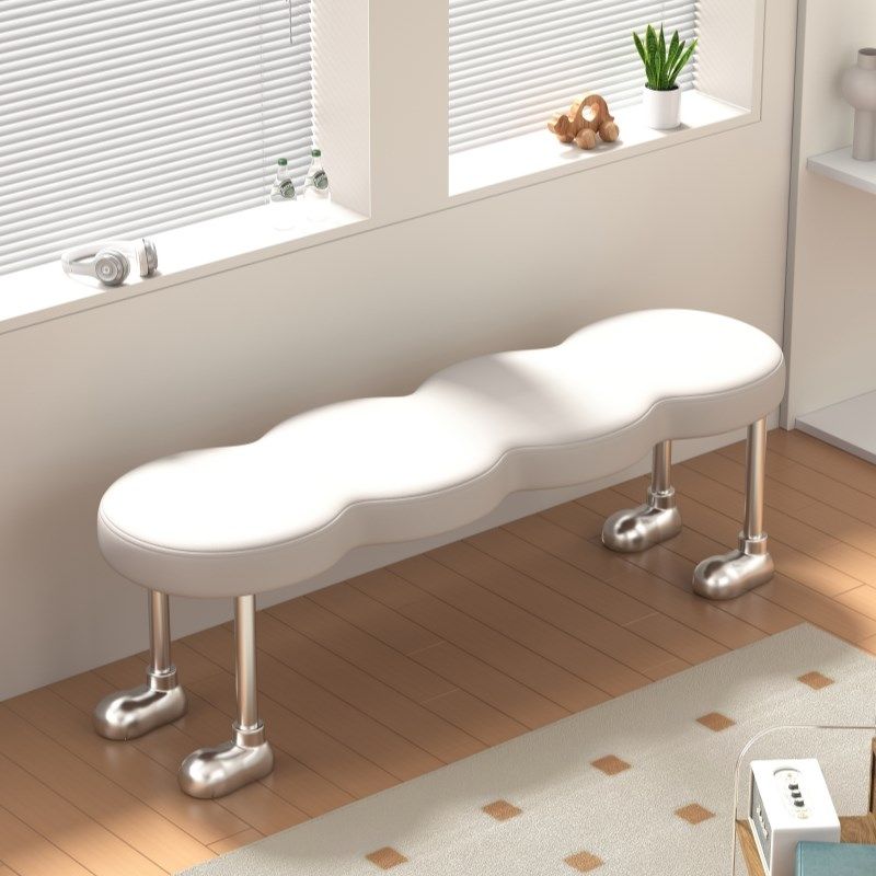 网红蚂蚁换鞋凳极窄门口家用穿鞋凳轻奢高级软包长条凳试衣间凳子,住宅家具,换鞋凳,淘宝优惠券,粉丝福利购,淘宝优惠卷