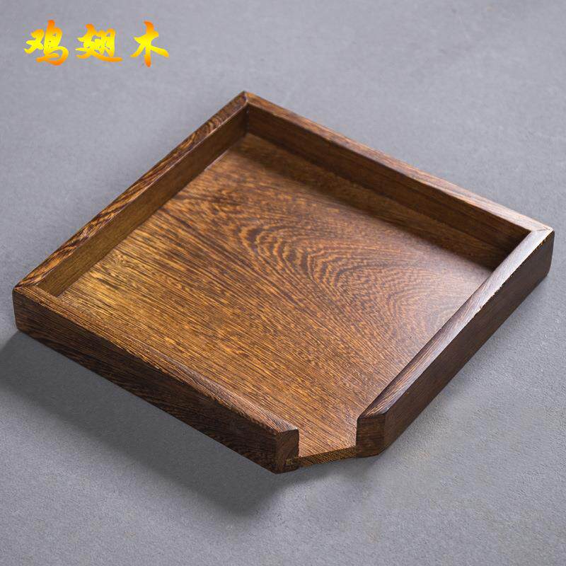 鸡翅木普洱茶盒评茶盘茶奉茶刀茶饼架子工具分茶盘茶具茶道配件