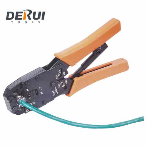 良品工具HT-200R电讯接头压接钳 网络钳德瑞DERUI