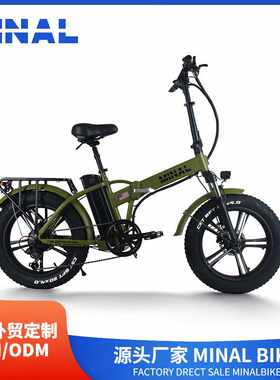 外贸出口MINAL电动自行车FTC200一体轮48V350W10.5A 16