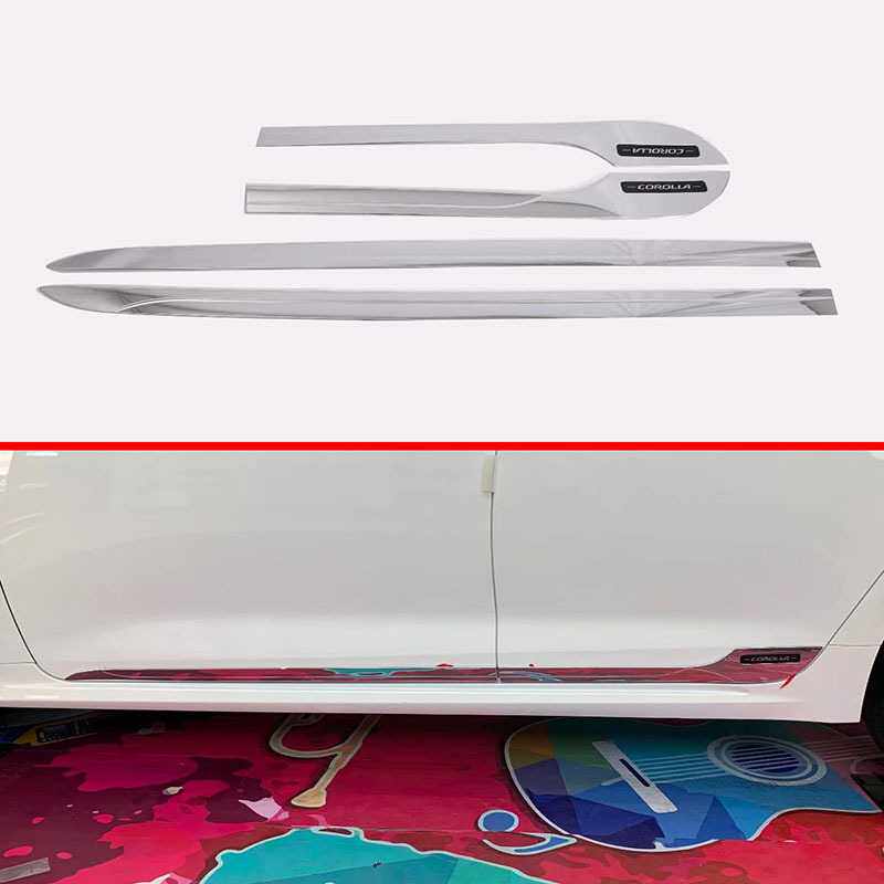 适用于丰田19-21款卡罗拉车身饰条门边条改装贴车门装饰条防撞条