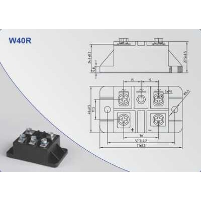 申社三相整流桥模块MDS60-16 MDS60-14 MDS60-12 MDS60-08全新