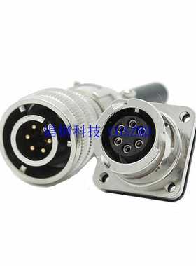 军规圆形连接器, VG95234 反卡扣式  3106 22-5P  有军绿色