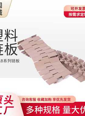 880TAB/882TAB POM转弯输送链板塑料链板塑钢平顶链输送带流水线
