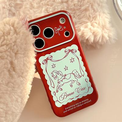 复古法式蝴蝶结手机壳