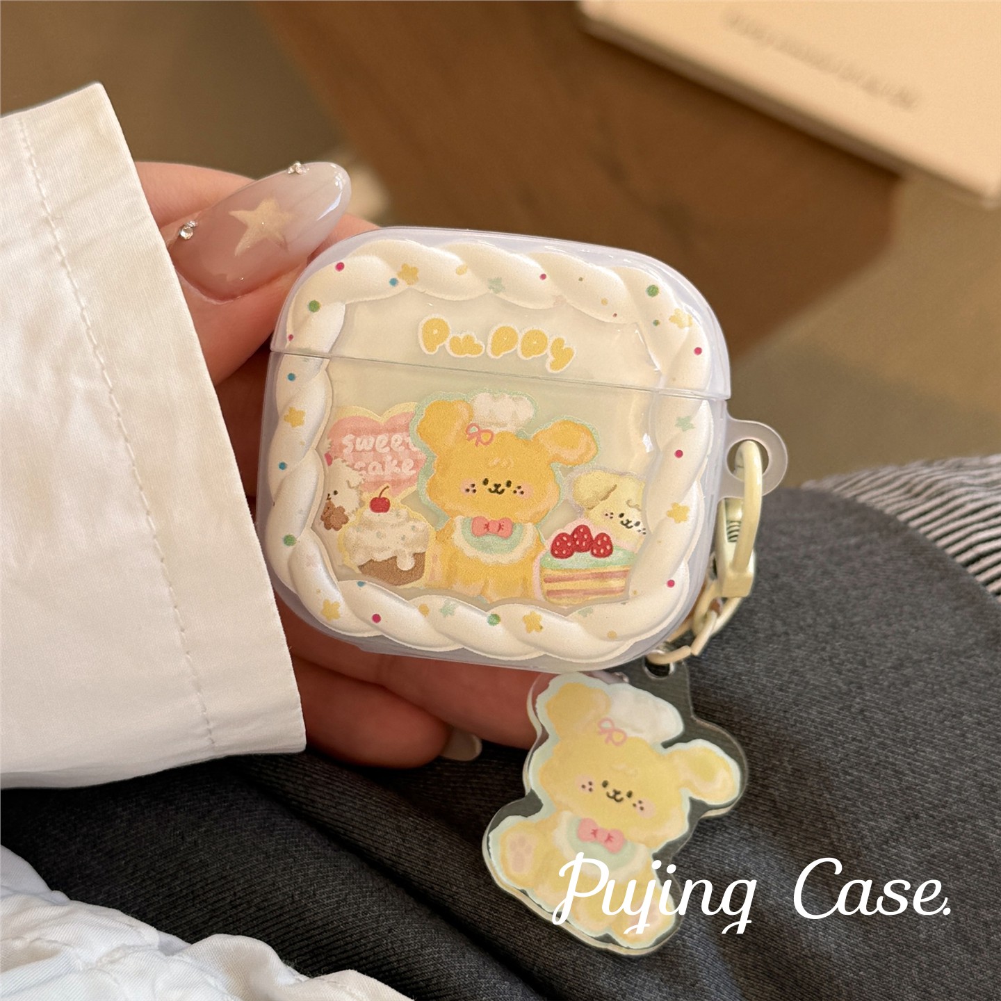 甜品小狗带挂件适用苹果Ai