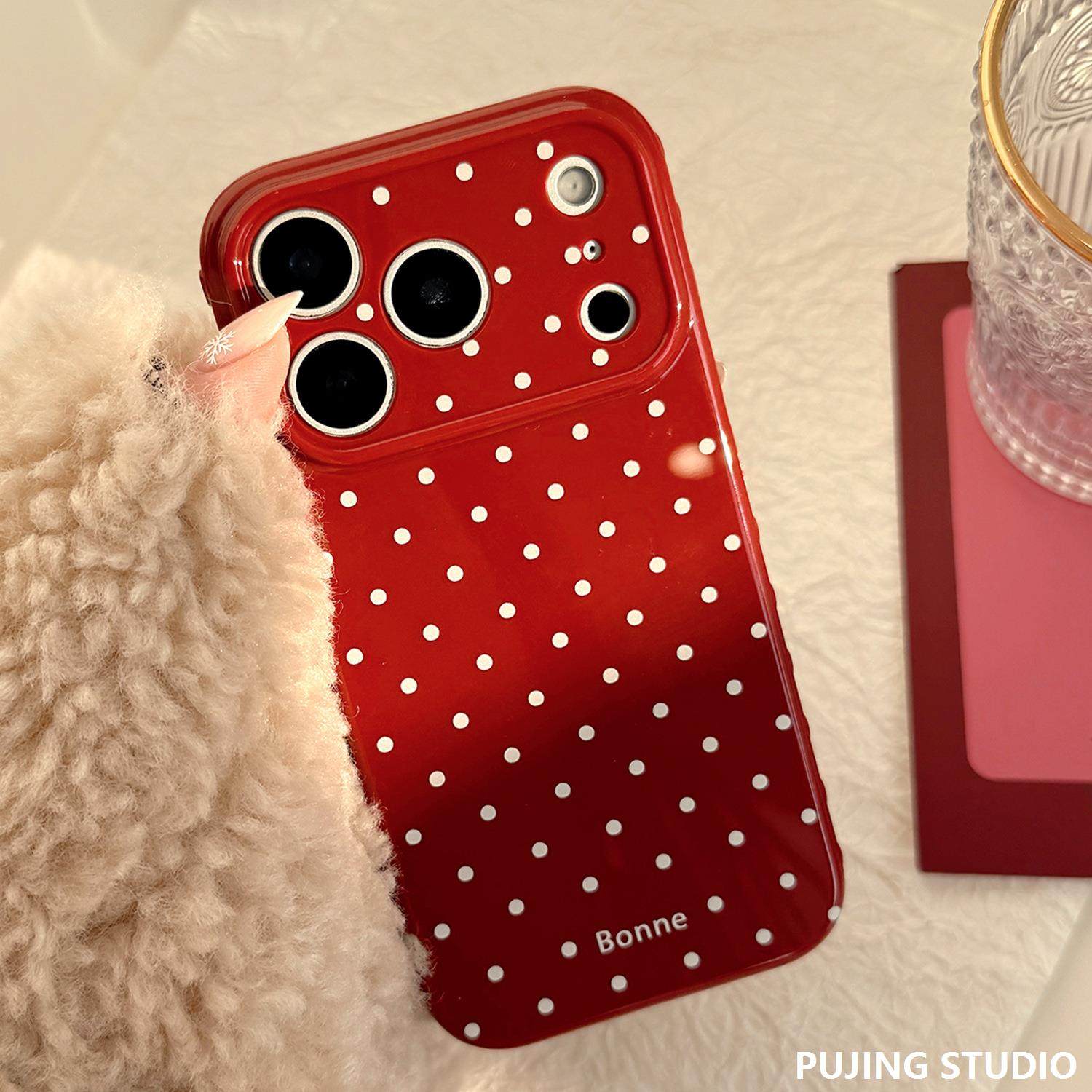 新年红适用苹果17promax手机包iphone16波点15简约11韩风手机包,运动包/户外包/配件,钱包,淘宝优惠券,粉丝福利购,淘宝优惠卷