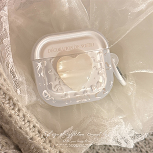 白贝母蝴蝶结适用airpods pro2耳机套保护套蓝牙无线4代气质3挂环