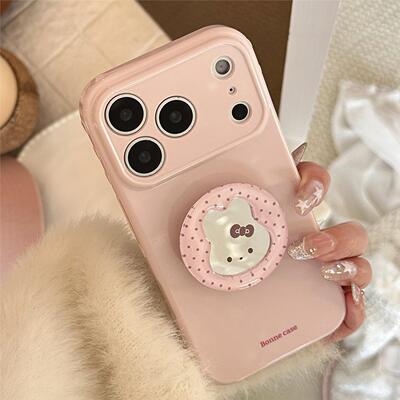 软萌粉小兔适用苹果17pm手