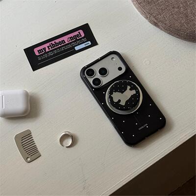 适用简约波点磁吸支架ipho