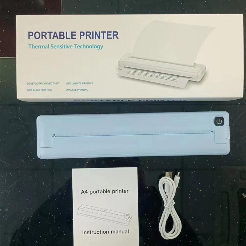 境迷你打便携中性手机公家用作业A4无G墨热敏印机学生错题照片跨