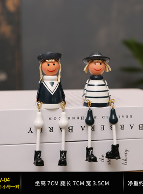 家居饰品木质鸳鸯摆件小一对木雕喜庆床头结婚卧室新婚礼物送新人