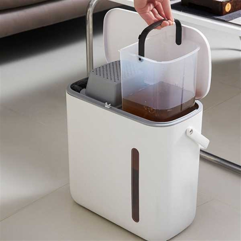 茶水桶塑料干湿分离茶渣废水桶配管子G家用带视窗茶水桶茶具垃圾