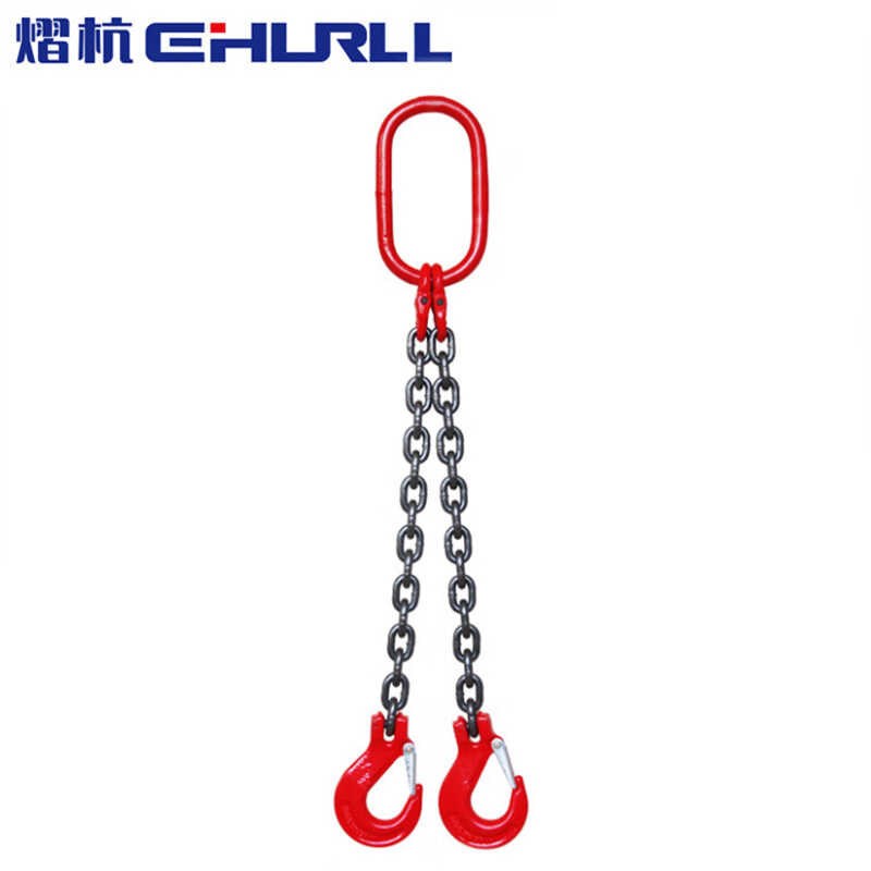 熠吊杭EHU索RLL链条吊具4吨1米2腿起重索具双钩四Y钩吊钩铁炼