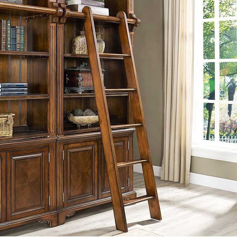 美式全实木书柜靠墙一体欧式简约书房自由组合置物架陈列架展示柜