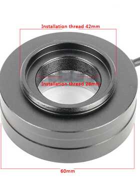 180倍镜头 安装螺纹28mm 42mm 铝合金 40 LED 可调环型 白色光源