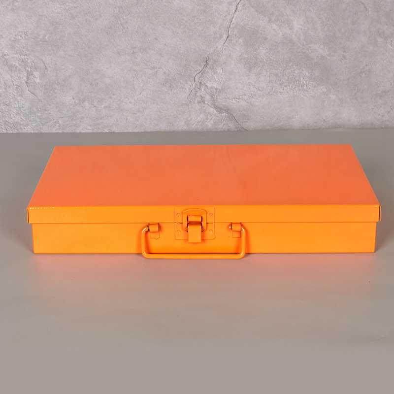 厂家定制锁扣工具盒维修工具收纳箱多用途铁制家用小物件整理铁箱