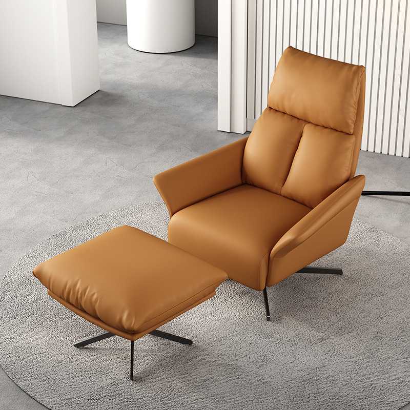 轻奢单人沙发椅躺椅懒人沙发客厅阳台家用设计师多功能旋转休闲椅