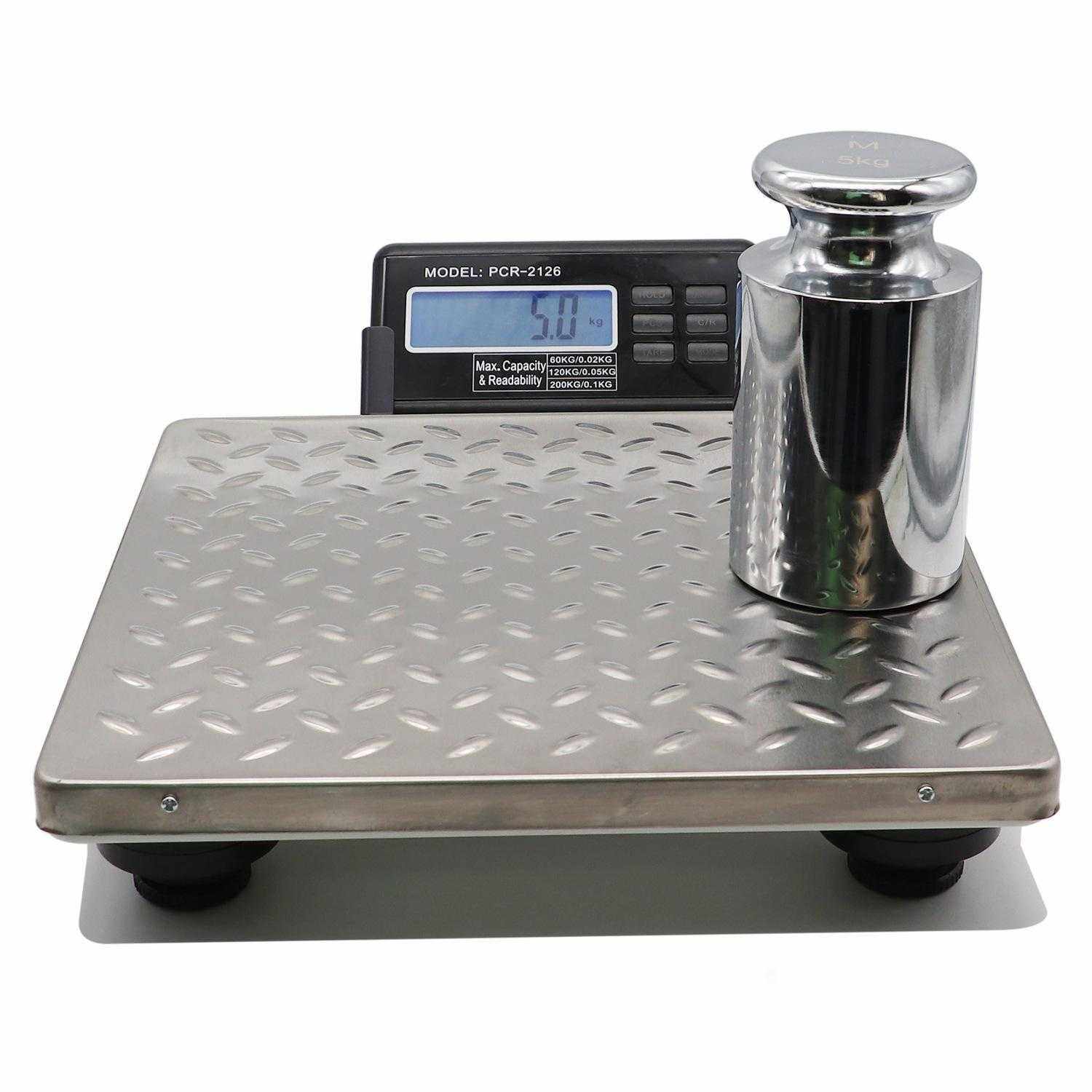 不锈钢包邮秤快递称电子称花纹台面宠物秤200kg/0.2kg