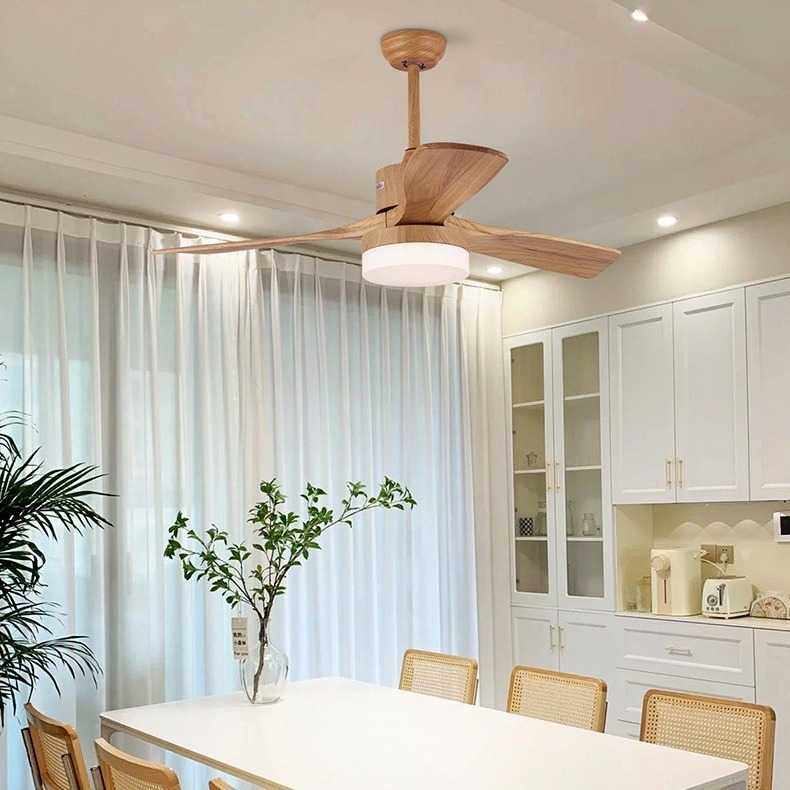 中山灯具厂北欧实木餐厅吊扇灯客厅卧室吊灯52寸大风扇灯智能遥控,3C数码配件,摄像机配件,淘宝优惠券,粉丝福利购,淘宝优惠卷