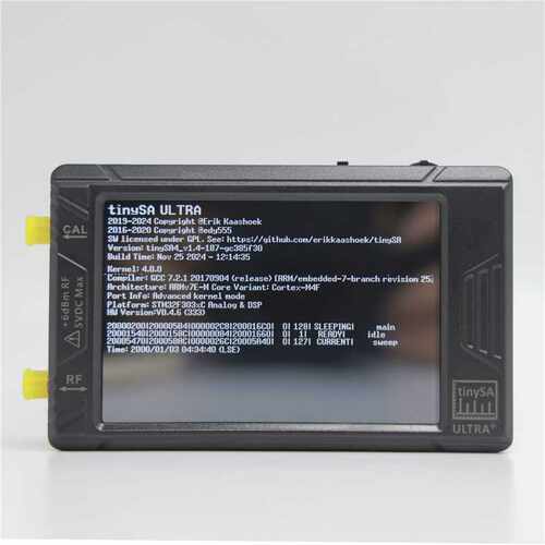 新款上新tinySA ULTRA Plus ZS406 手持频谱分析仪 100k-5.4GHz
