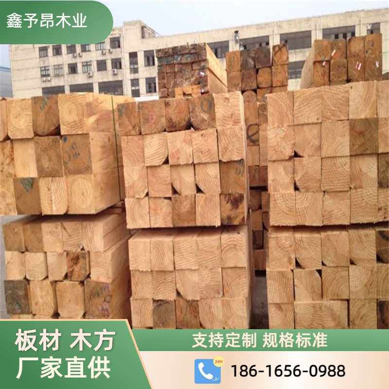 桥梁工程工地建筑木方 包装垫木辅材云杉铁杉射松木A级松木