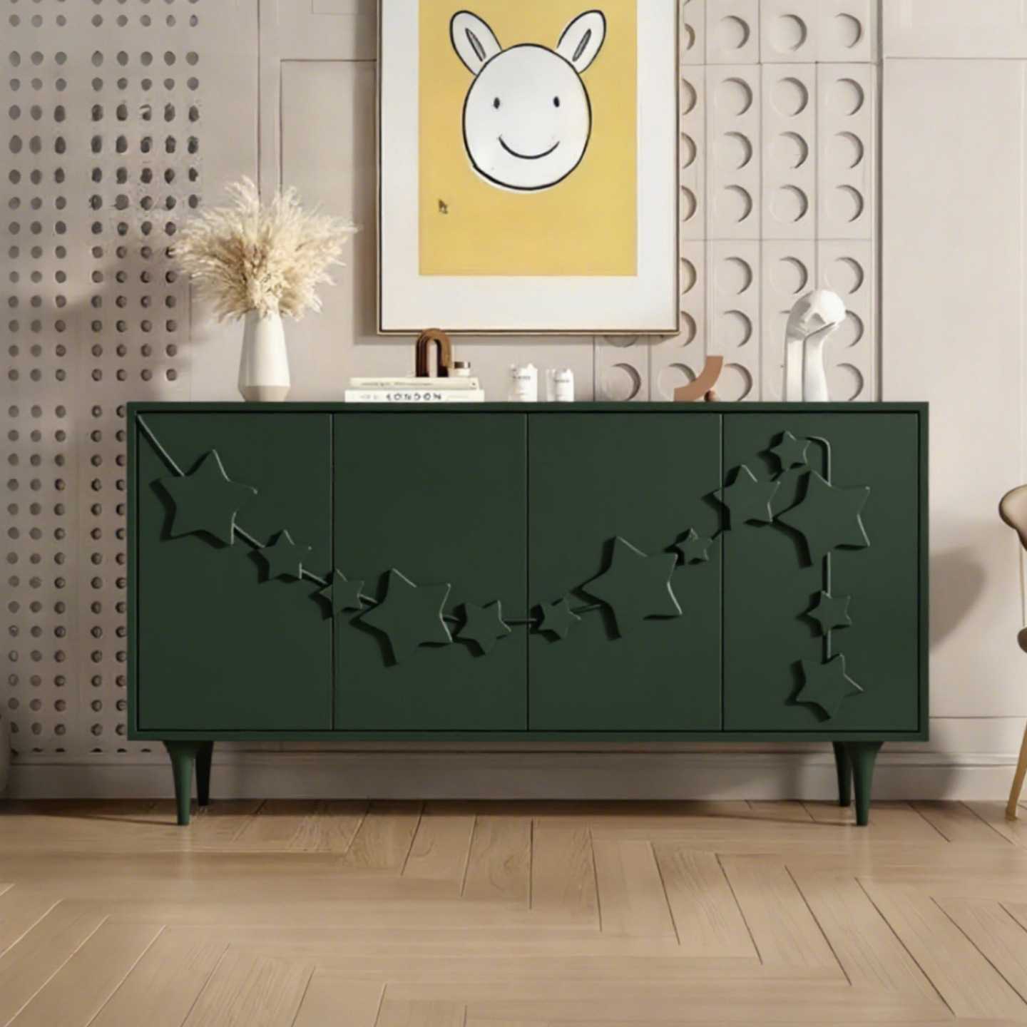 北欧烤漆餐边柜个性艺术茶水柜多功能入户玄关鞋柜简约现代储物柜