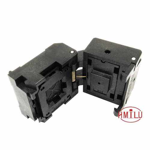 厂家IC测试治具 翻盖弹片socket 尺寸8×8mmQFN68-0.4老化座