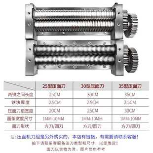 35全自动电动大型不锈钢擀饺子皮面 元 芳面刀压面机商用揉面25