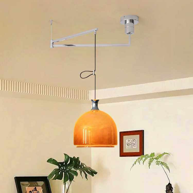 摇臂可移位餐厅吊灯中古风圆餐桌法式创意高级感艺术灯具,3C数码配件,摄像机配件,淘宝优惠券,粉丝福利购,淘宝优惠卷