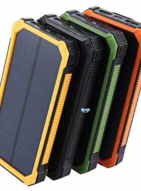 Solar Power Bank Dual USB 20000mAh External Battery Portable