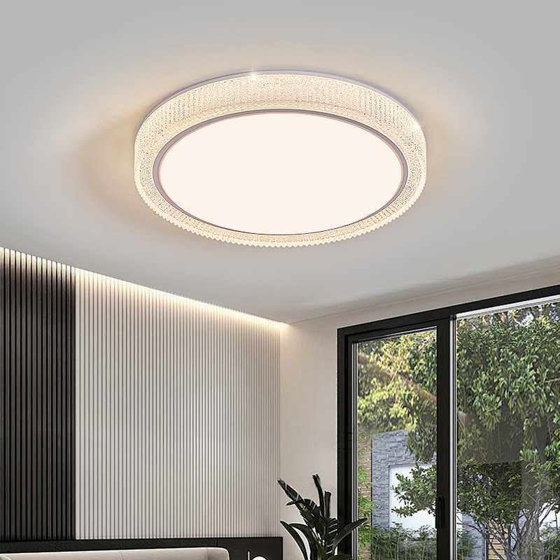 主卧室灯饰轻奢高级感水晶现代大气2025新款全屋灯具客厅灯吸顶灯