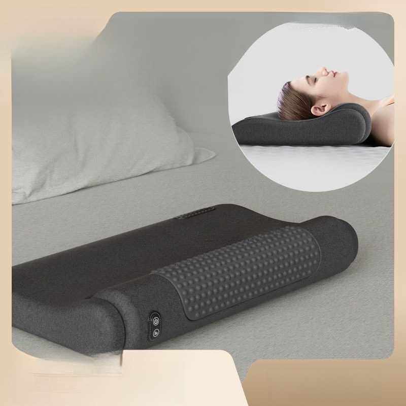 枕头护 椎 睡眠觉按摩 脊椎牵引加热 敷圆柱护 包邮