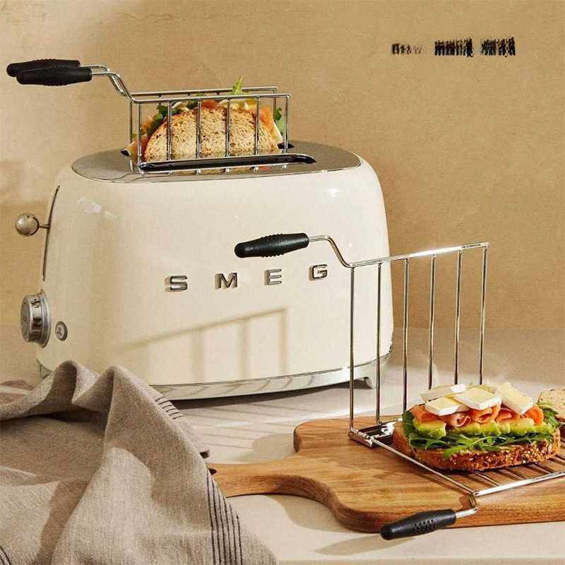 SMEG斯麦格 TSF01多功能复古烤面包机吐司机多士炉家用加热早餐机