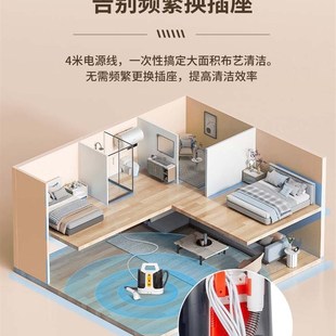 腾霸布艺沙发清洗机洗q地毯床垫窗帘清洁机器家用喷抽吸一体神器