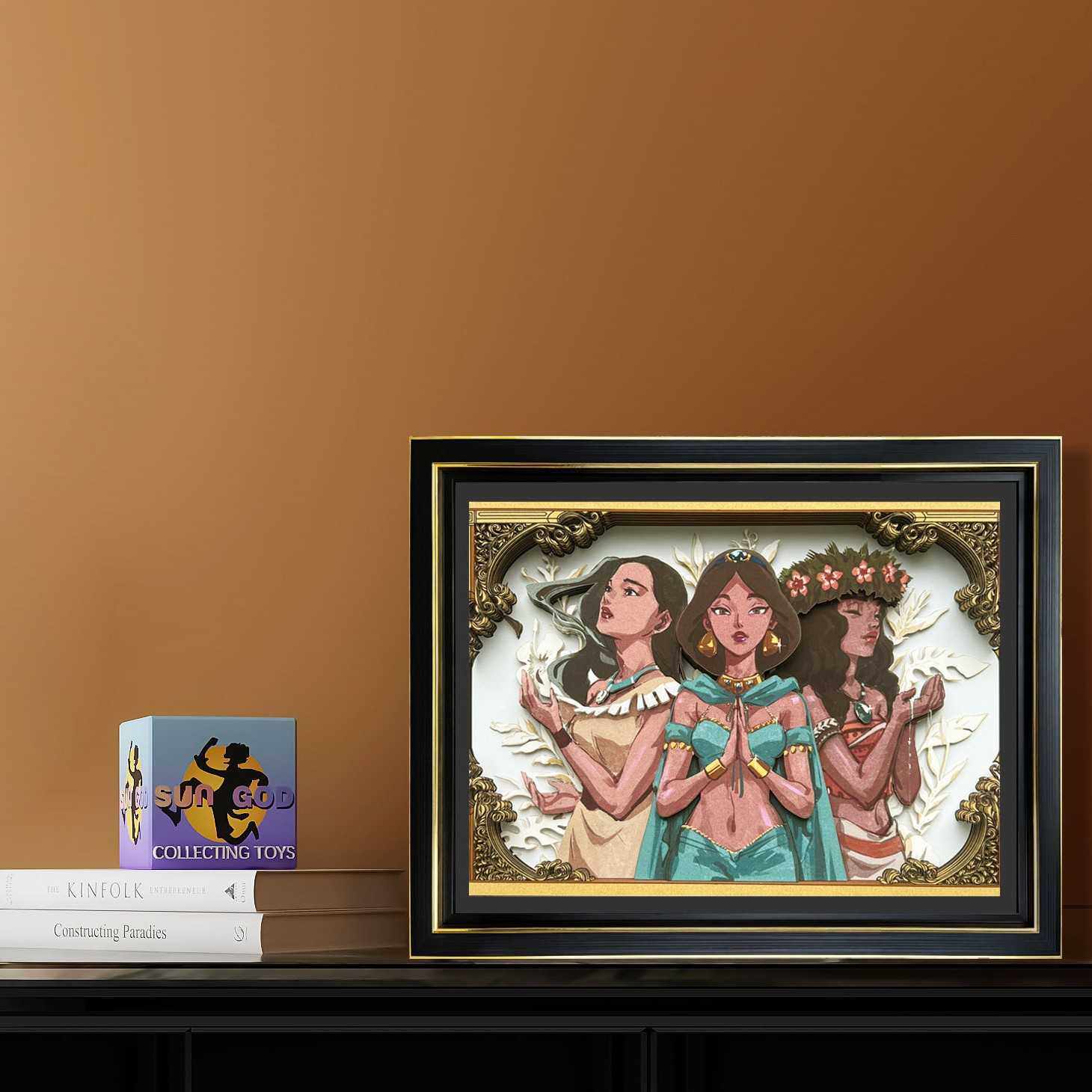 【厂家直销】新款3D立体画相框阿拉丁神灯女主系列灯光画摆台,玩具/童车/益智/积木/模型,垂直悬浮玩具,淘宝优惠券,粉丝福利购,淘宝优惠卷